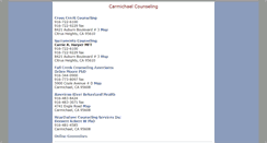 Desktop Screenshot of carmichaelcounseling.com